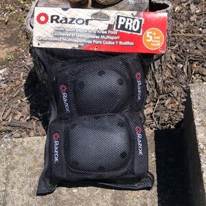 Razor Pro Black Elbow and Knee Pads